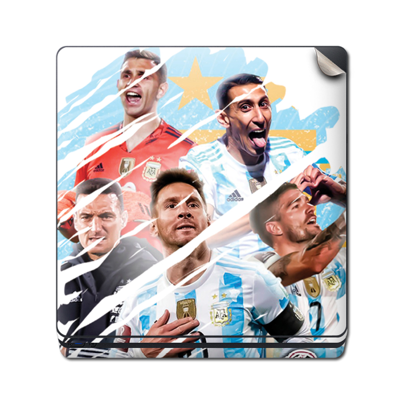 Skin Adhesivo Playstation 4 PS4 Scaloneta 1 Seleccion Argentina