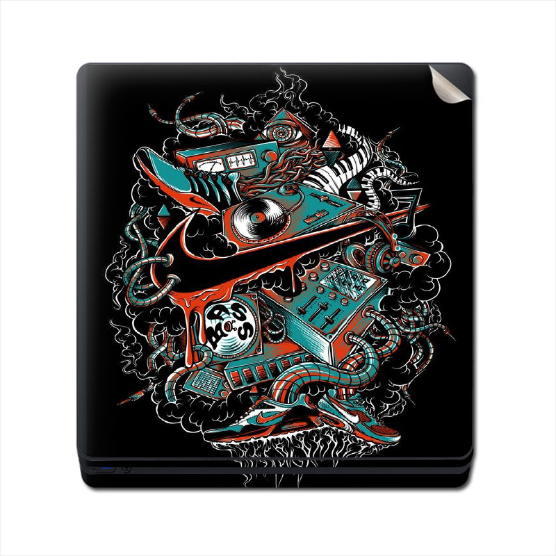 Skin Adhesivo Playstation 4 PS4 Sneakers and Music