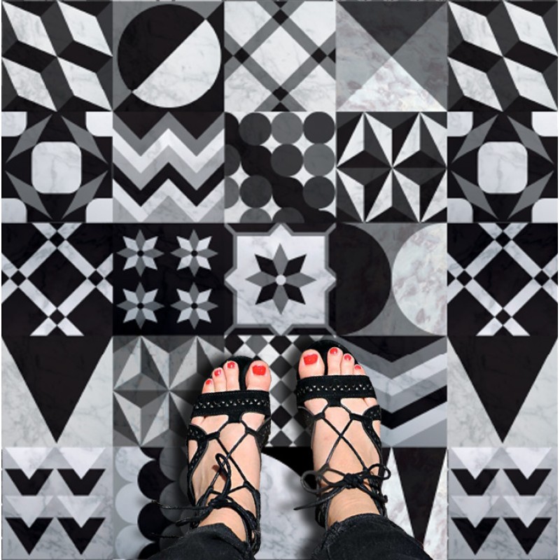 Plancha Vinilo Adhesivo Mix Marmol