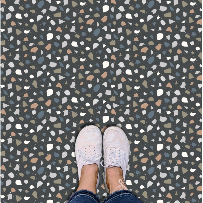 Plancha Vinilo Adhesivo Terrazzo colors