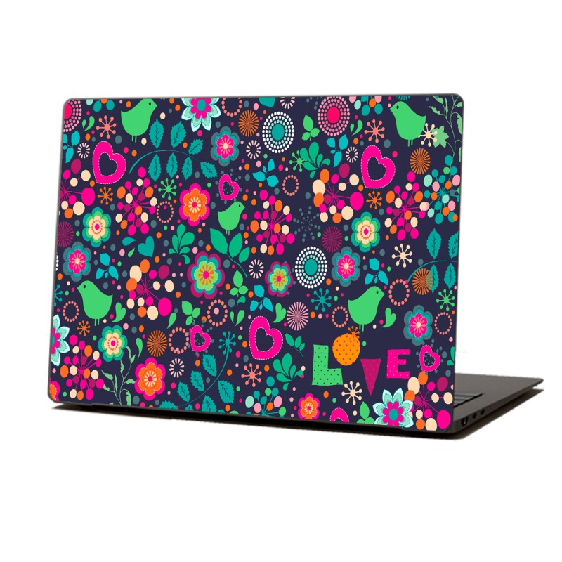 Skin Adhesivo Notebook Love & Flowers