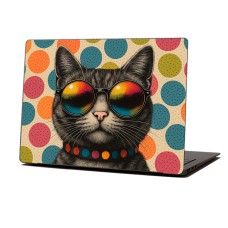 Skin Adhesivo Notebook Gato con Gafas