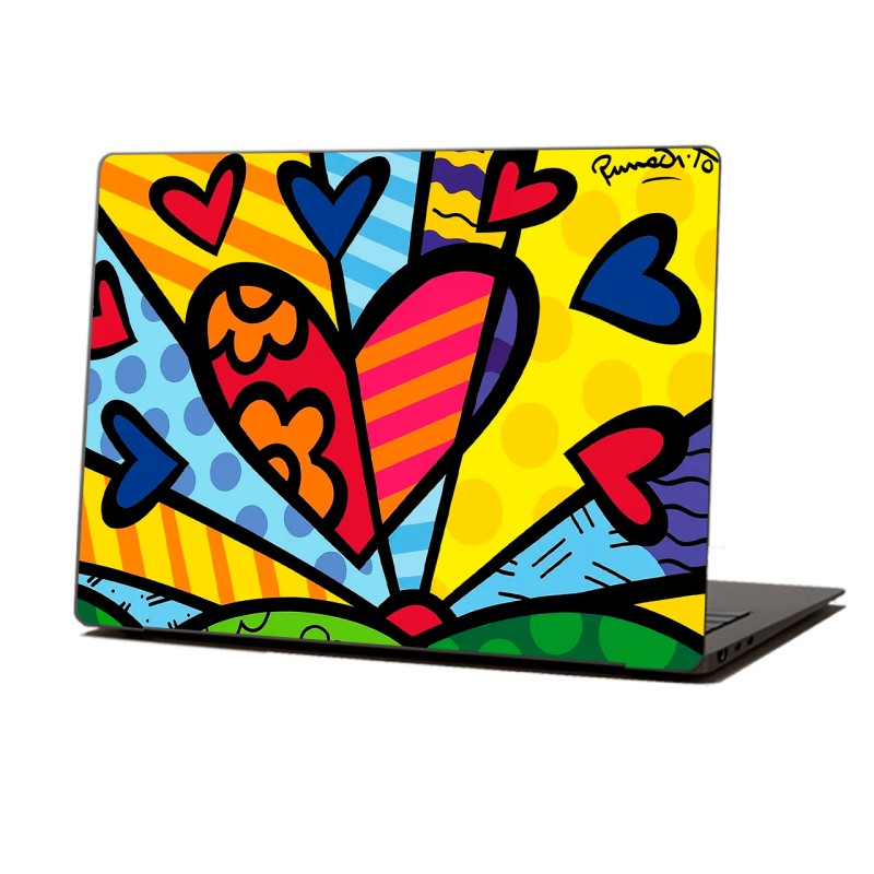 Skin Adhesivo Notebook Hearts & Colors
