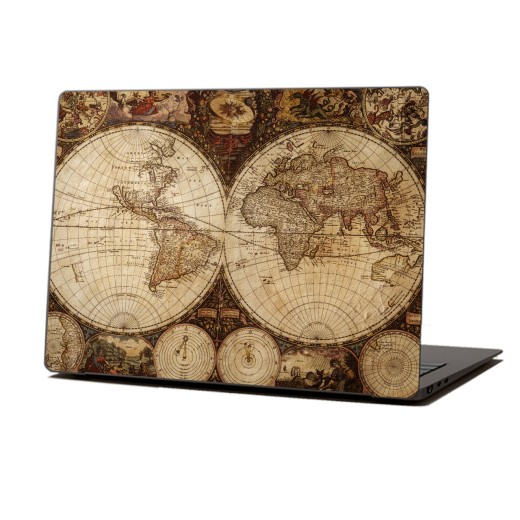Skin Adhesivo Notebook Mapamundi Vintage
