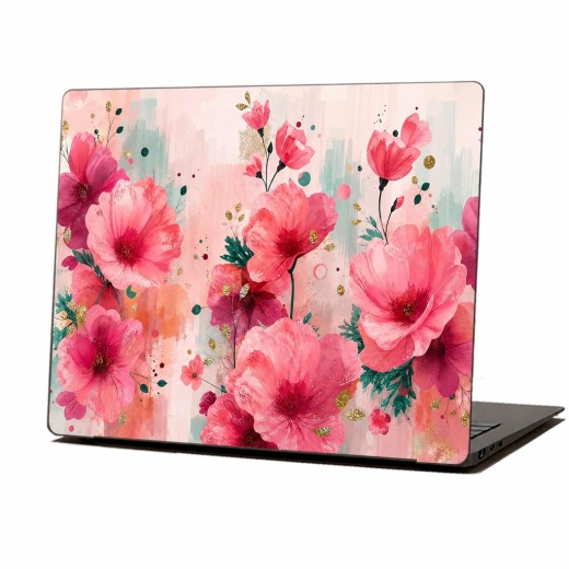 Skin Adhesivo Notebook Coral Poppies