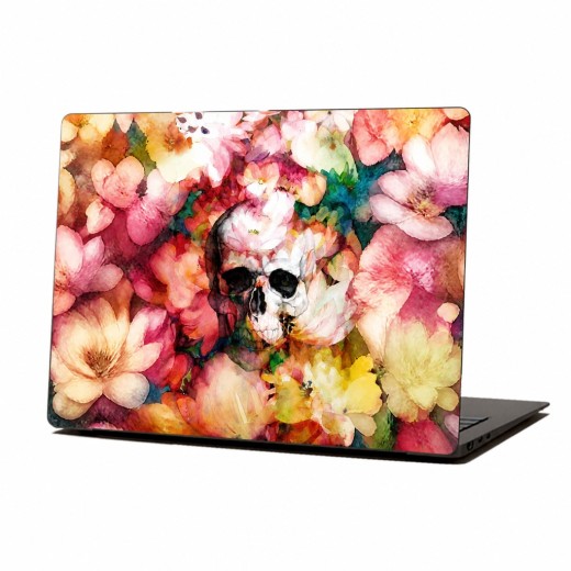 Skin Adhesivo Notebook Floral Skull