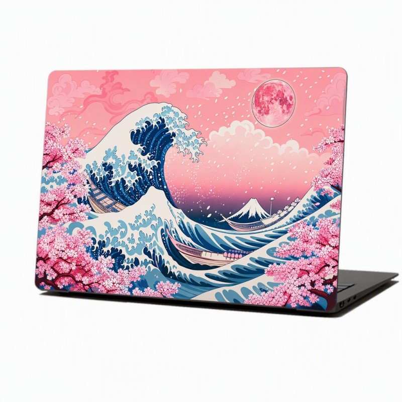 Skin Adhesivo Notebook Pink Kanagawa