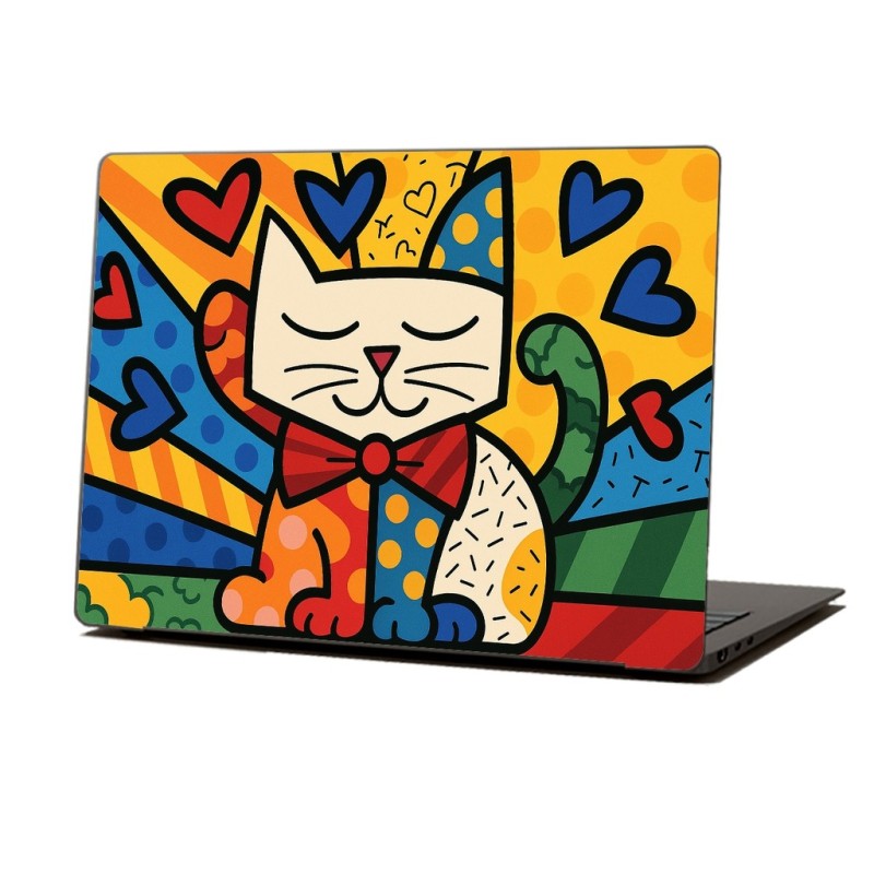 Skin Adhesivo Notebook Cat Hearts