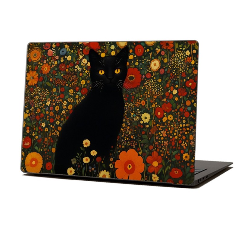 Skin Adhesivo Notebook Gatito Negro