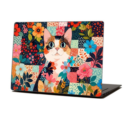 Skin Adhesivo Notebook Patchwork Cat