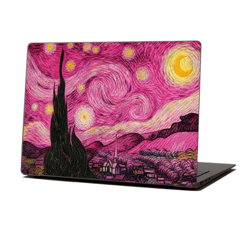 Skin Adhesivo Notebook Pink Van Gogh