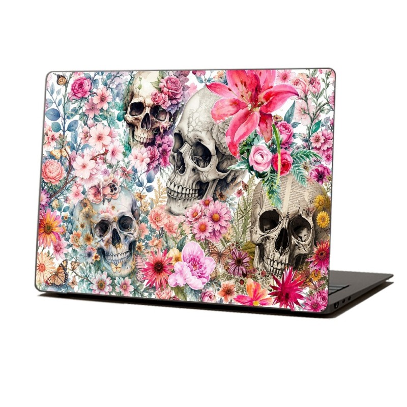 Skin Adhesivo Notebook Skull Garden