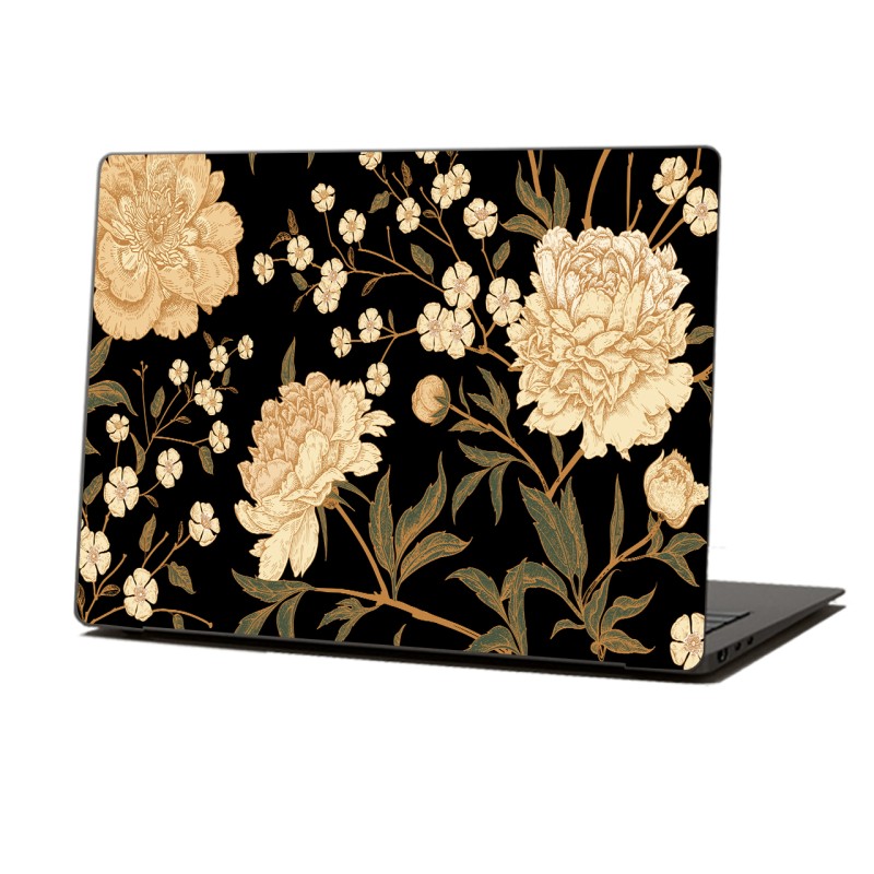 Skin Adhesivo Notebook Dark Flowers