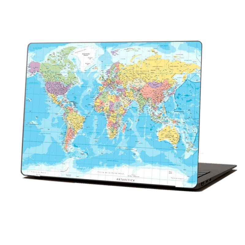 Skin Adhesivo Notebook Mapamundi Skin Adhesivo Notebook Mapamundi