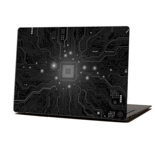 Skin Adhesivo Notebook Microchip Black
