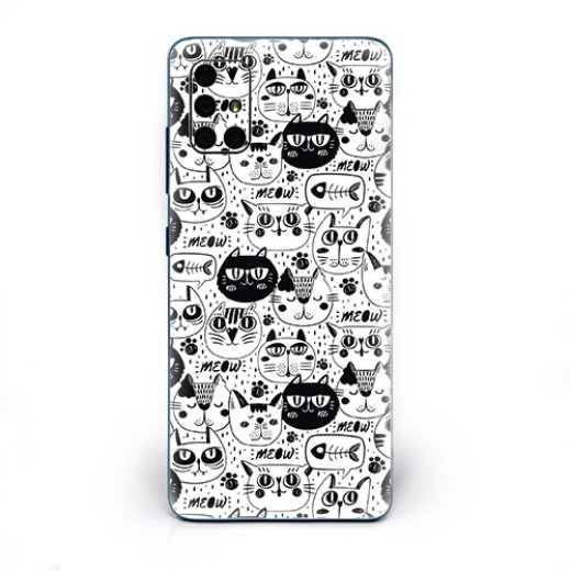 Skin Adhesivo Celular BW Cats