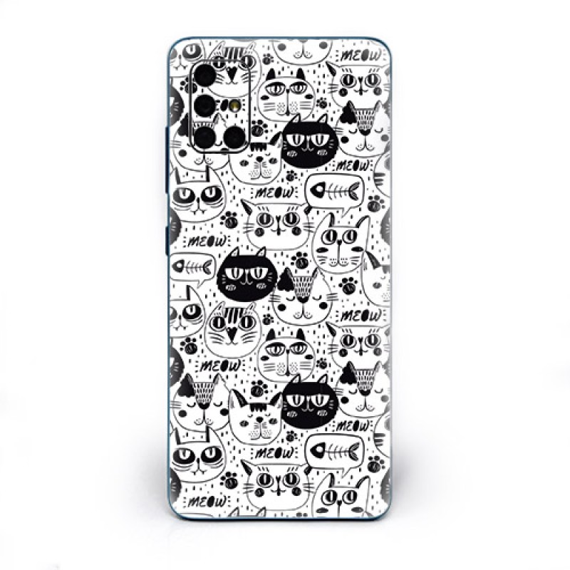 Skin Adhesivo Celular BW Cats