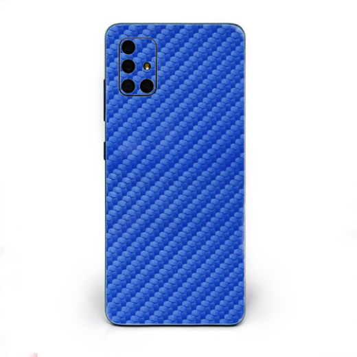 Skin Adhesivo Celular Fibra Carbono Azul