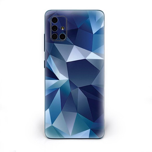 Skin Adhesivo Celular Blue Polygon